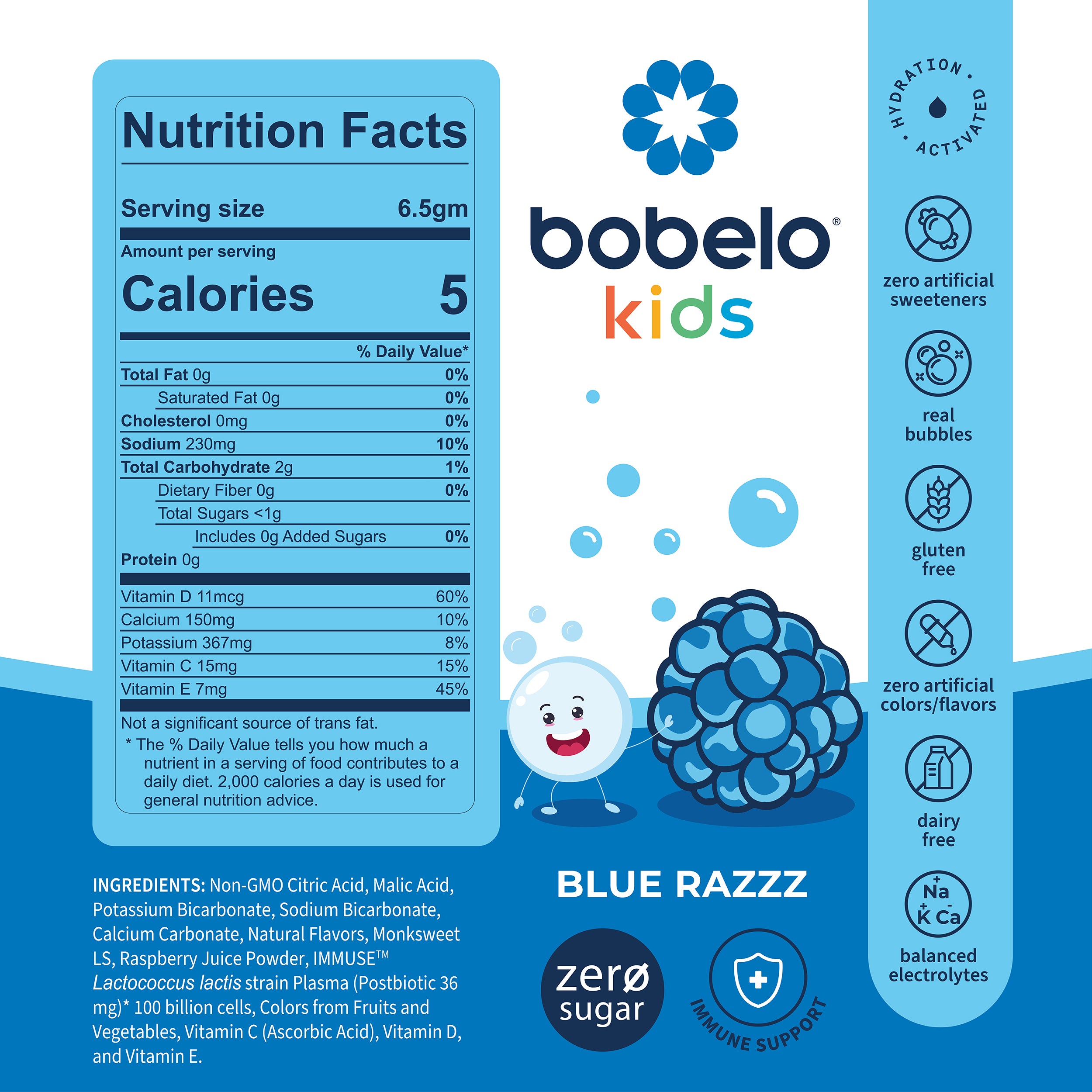 Postbiotic (Kids) Blue Razzz
