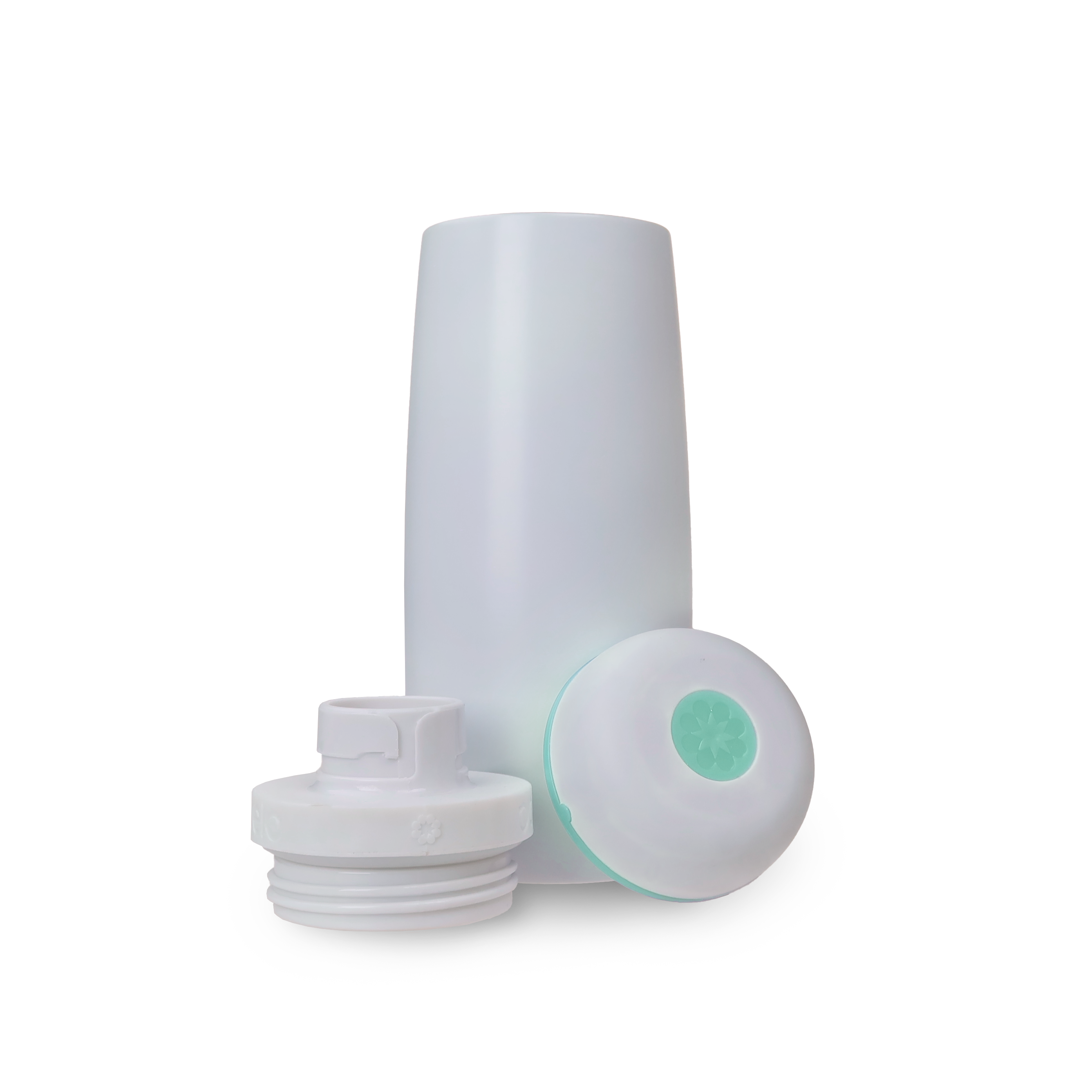 White and green Bobelo bottle