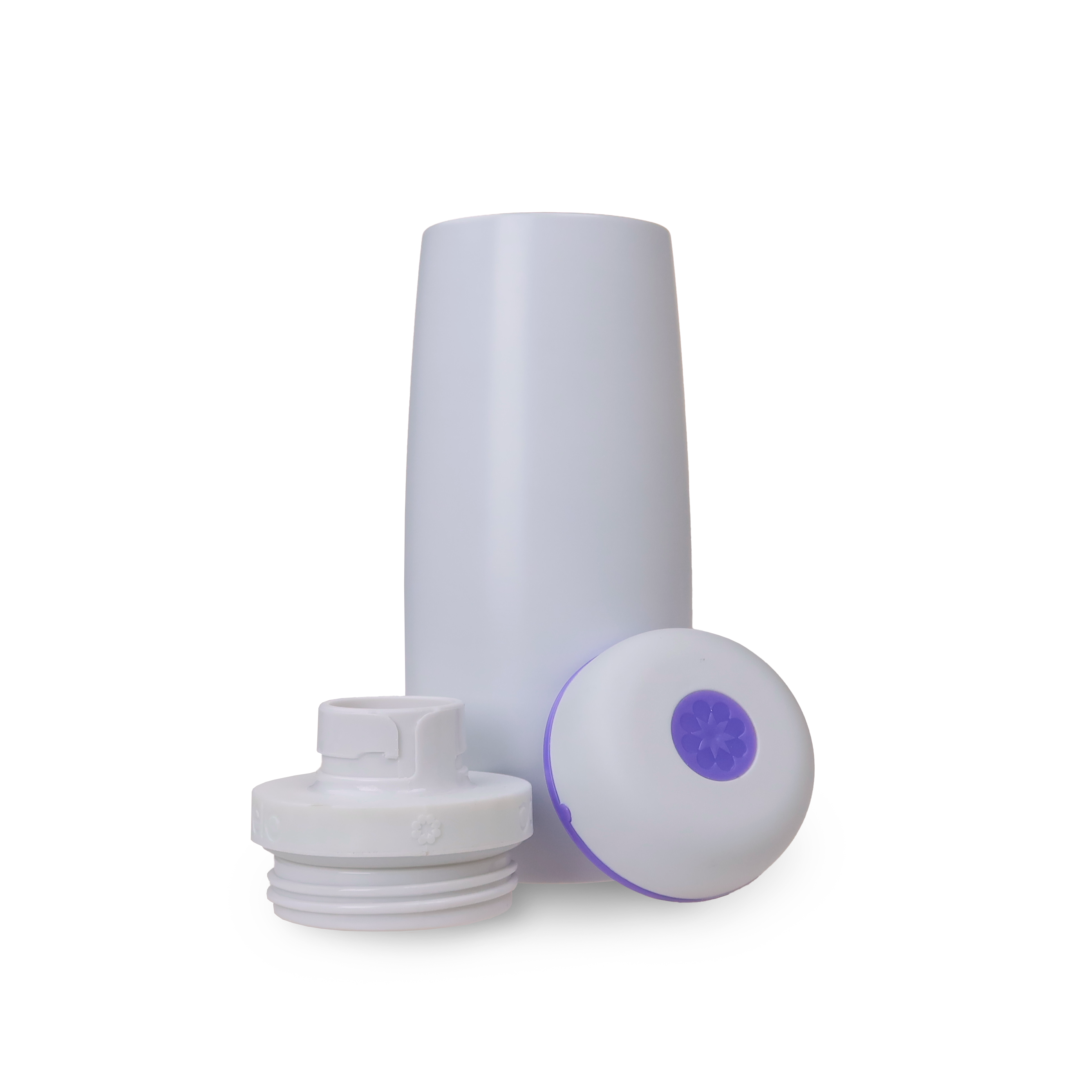 White and Purple Bobelo Bottle