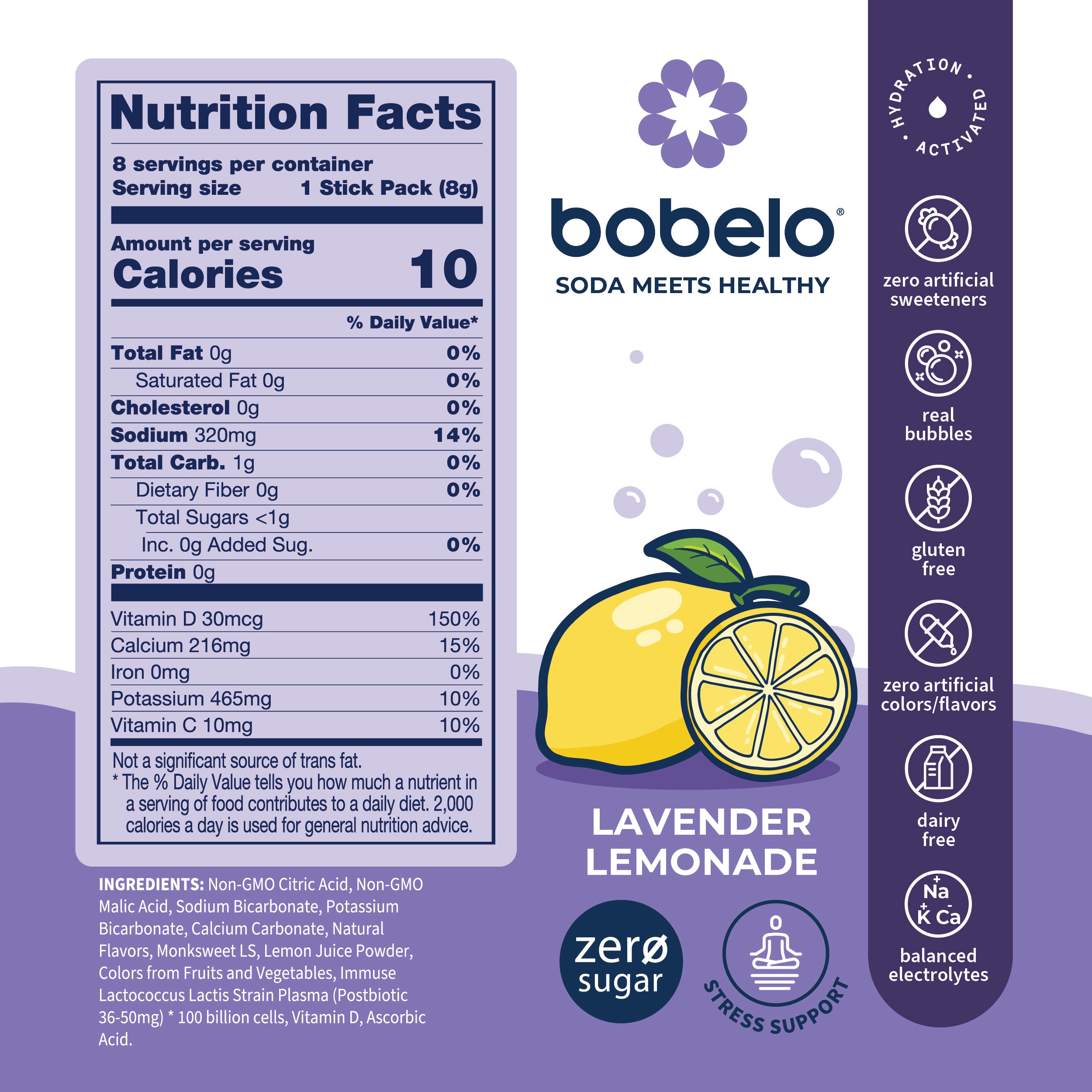 Lavender Lemonade Nutrition