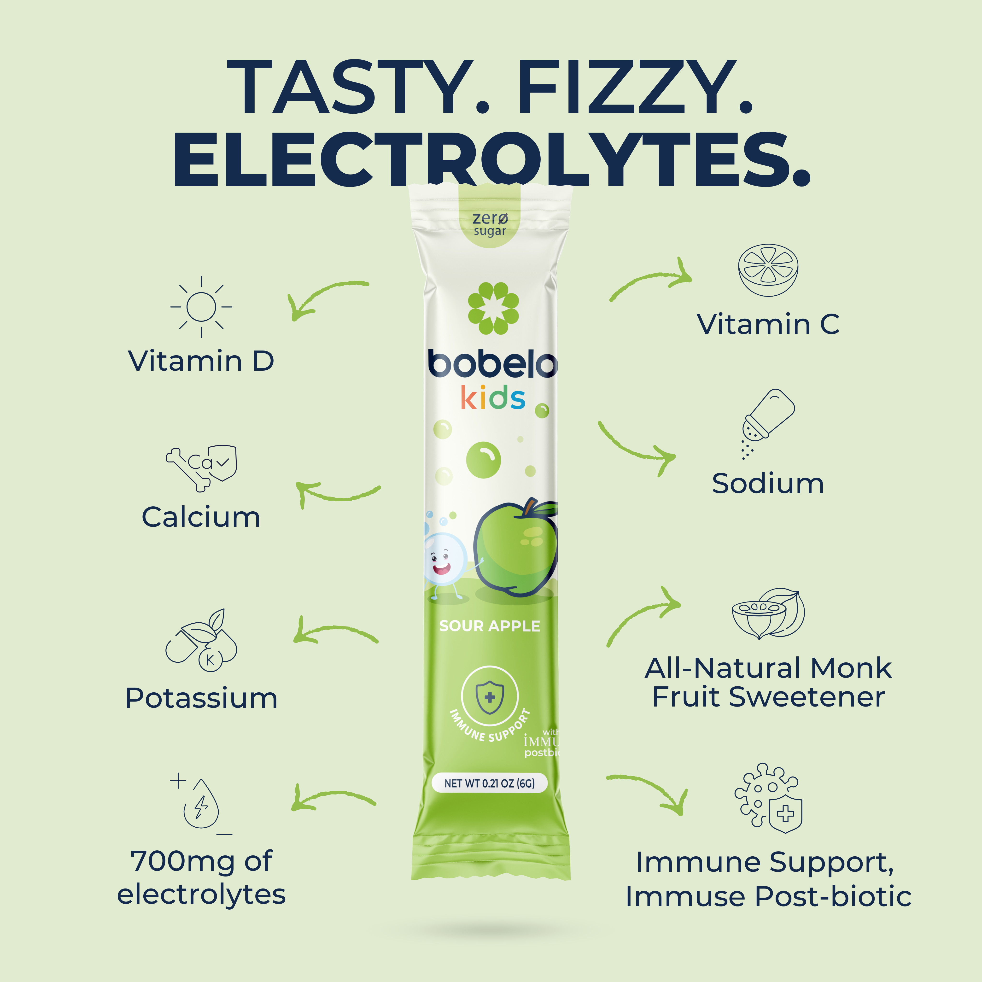 Postbiotic Immunity (Kids) Sour Apple- Holiday Deal!