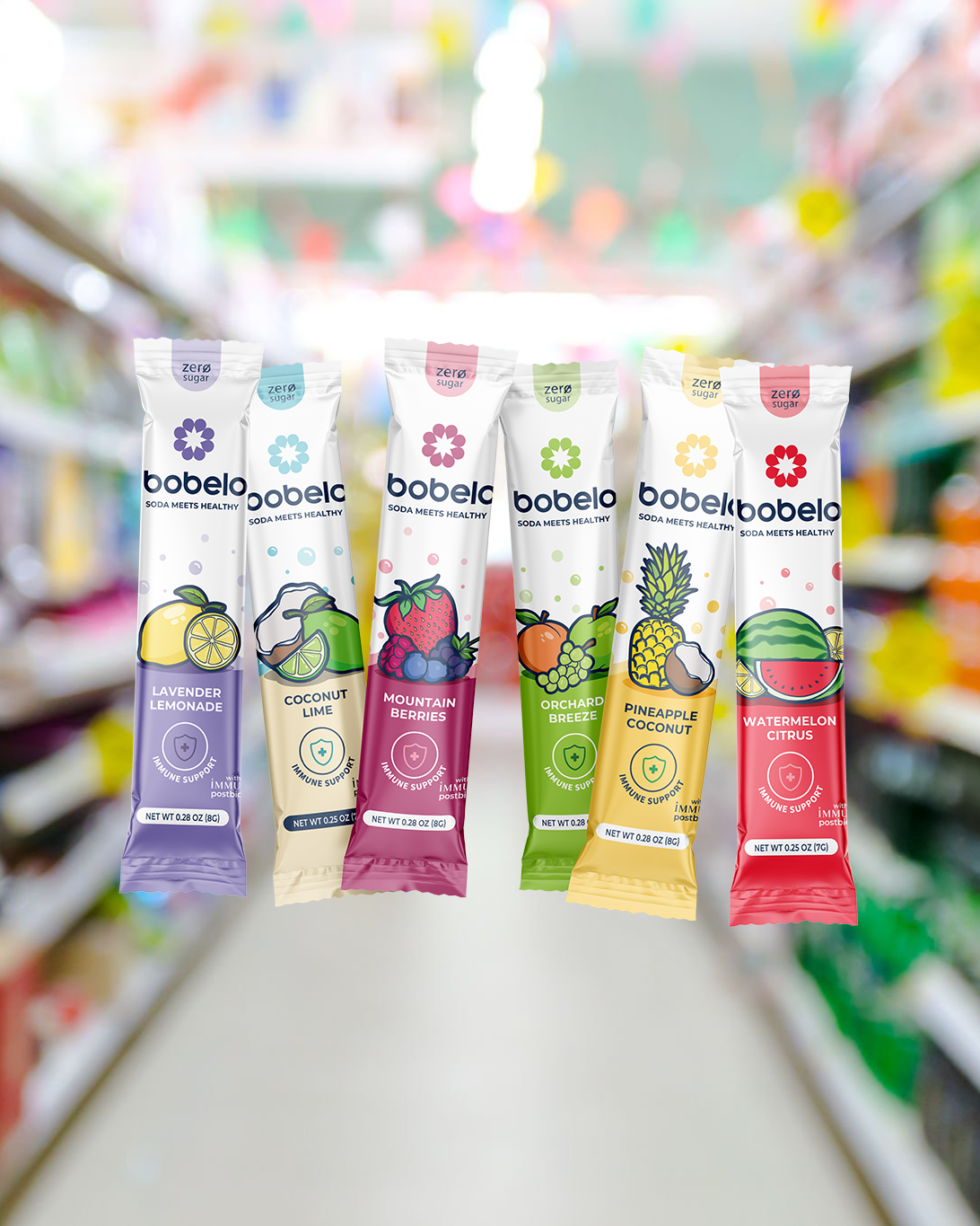 bobelo packets in retail mobile image