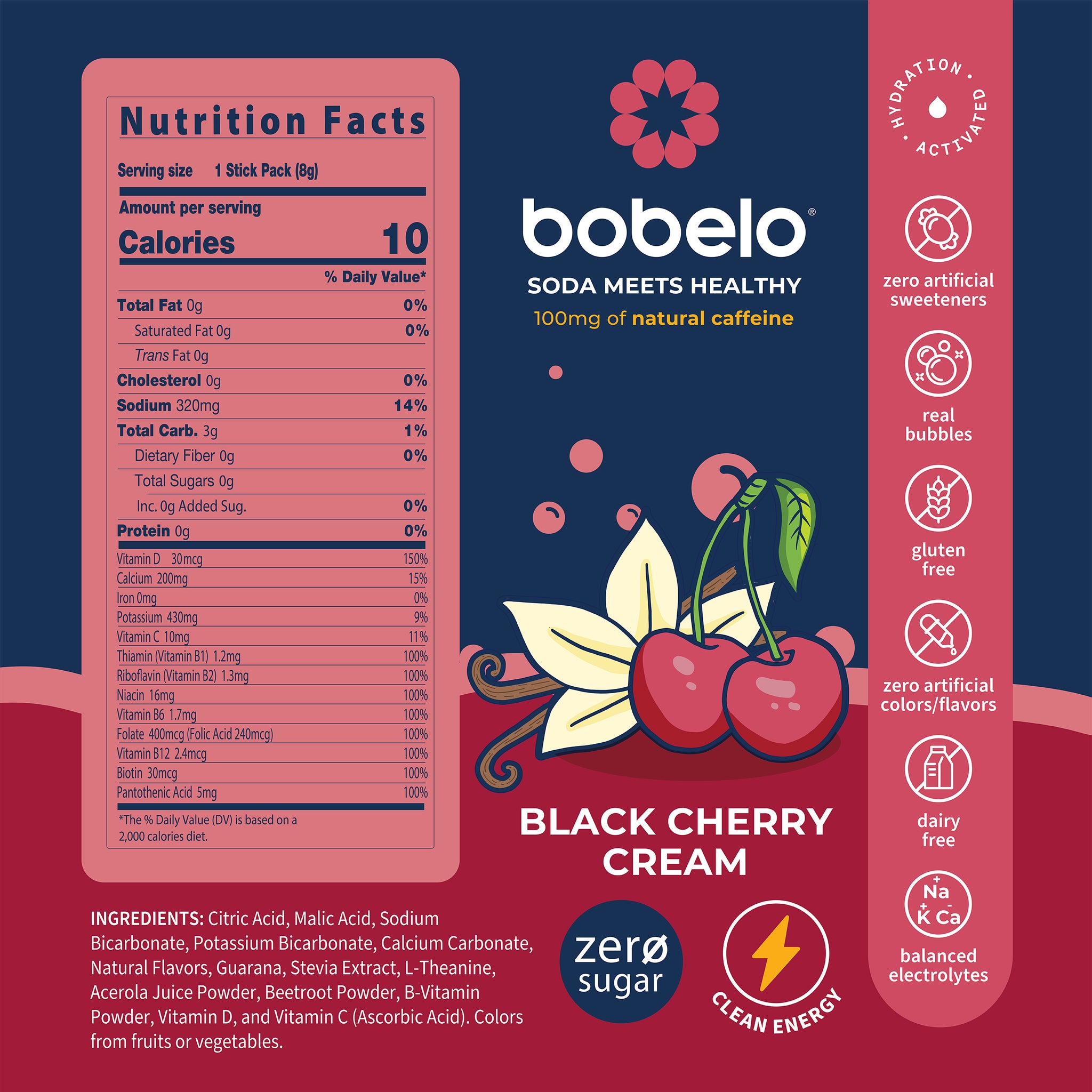 Clean Energy Black Cherry Cream - 32 Count