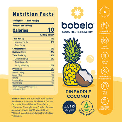 Pineapple Coconut Nutrition Panel