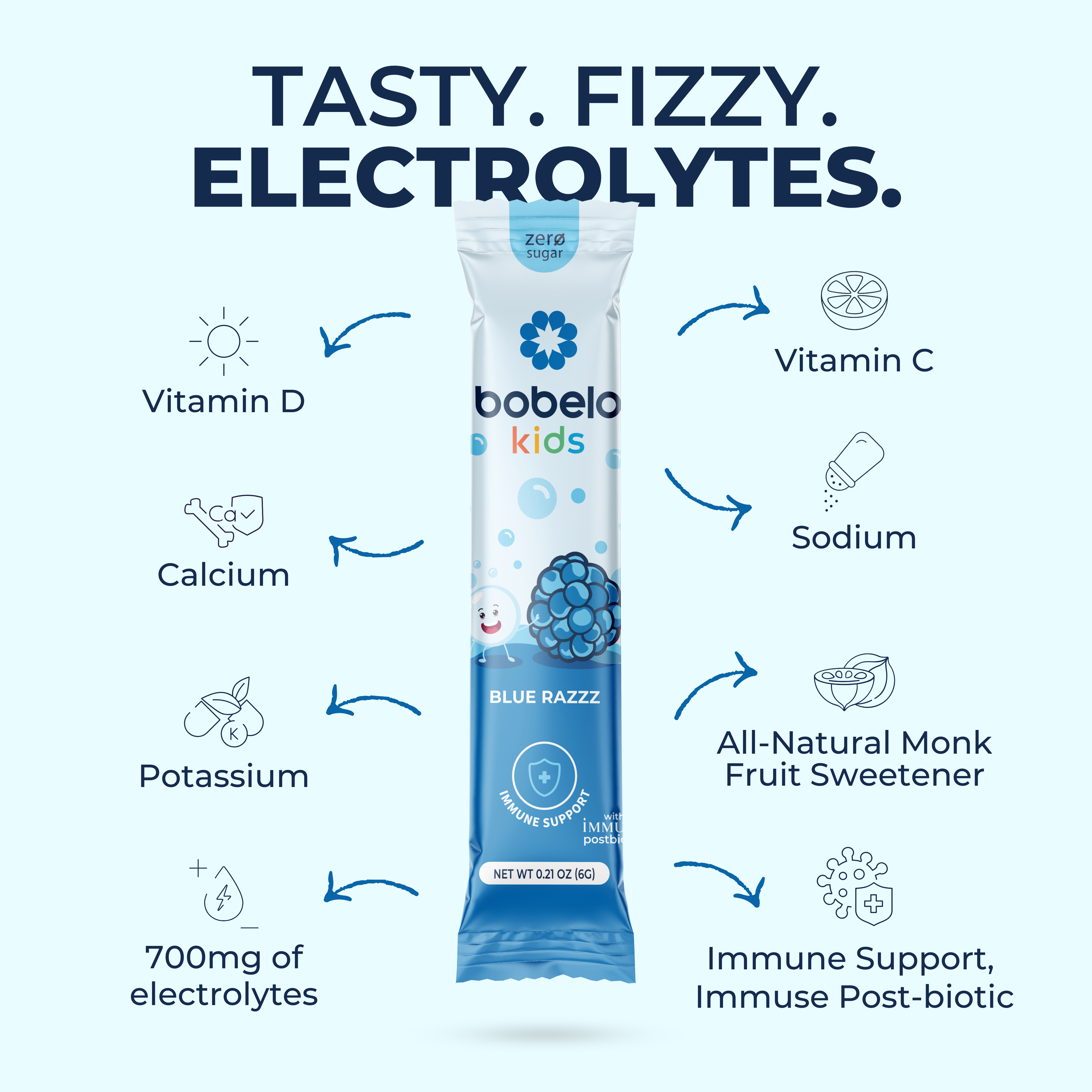 Postbiotic (Kids) Blue Razzz- Holiday Deal!